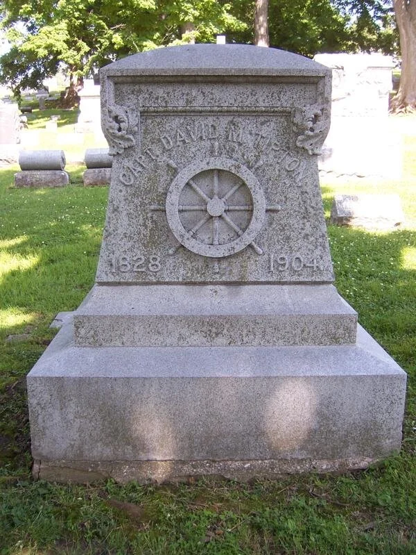 Captain David M. Tipton Grave — Chippiannock Cemetery, Rock Island IL